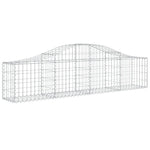 Arched Gabion Baskets 12 pcs 200x30x40/60 cm Galvanised Iron 3145377