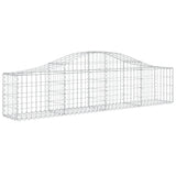 Arched Gabion Baskets 12 pcs 200x30x40/60 cm Galvanised Iron 3145377