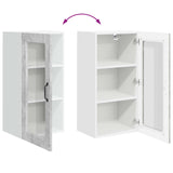 Wall Glass Cabinet LUCCA Concrete Grey 40 x 31 x 80 cm 884991