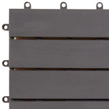 Decking Tiles 30 pcs Grey Wash 30x30 cm Solid Acacia Wood 3054433