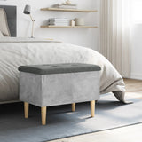 Storage Bench Concrete Grey 62x42x46 cm Engineered Wood 835071