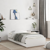 Bed Frame with Drawers without Mattress White 75x190 cm Small Single 3207329