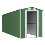 Garden Shed Green 192x606x223 cm Galvanised Steel 3147432