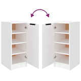 Shoe Cabinet White 30x35x70 cm Engineered Wood 811412