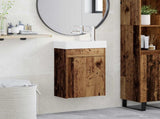 Bathroom Vanity Unit with Tap Old Wood 40.5 x 22.5 x 62 cm 889527