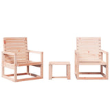 Garden Lounge Set Natural wood Solid douglas wood 832555