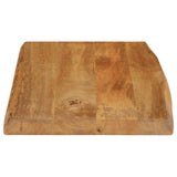 Table Top 60x40x3.8 cm Live Edge Solid Wood Mango 370776