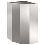Corner Planter Silver 30 x 30 x 50 cm Stainless steel 883679