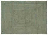 Area Rugs Rectangular Olive Green 160 x 160 cm Jute 42010459