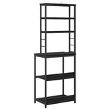 Kitchen Shelf Black Oak 60 x 40 x 168 cm Engineered Wood 883880