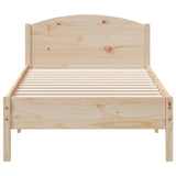 Bed Frame without Mattress 100x200 cm Solid Wood Pine 842614