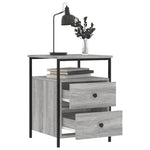 ZNTS Bedside Cabinet Grey Sonoma 44x45x60 cm Engineered Wood 826009