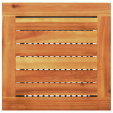 Garden Table Black 40x40x42 cm Poly Rattan Acacia Wood 366263