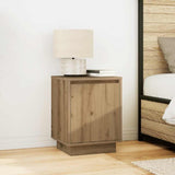Bedside Cabinets with LED Lights 2 pcs Artisan Oak 38x34x50 cm 861282