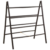 Double-Sided Blanket Ladder Black 90 x 50 x 100 cm Bamboo 42027171