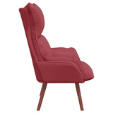 Armchair Wine Red 69 x 74 x 93 cm Artificial Leather 42001860