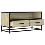 TV Cabinet Sonoma Oak 80x34.5x40 cm Engineered Wood and Metal 848810