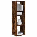 ZNTS Book Cabinet Smoked Oak 34x31x112 cm Engineered Wood 860287