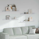 Wall Shelf 4 pcs White Marble 115 x 9 x 3 cm Engineered Wood 42020030