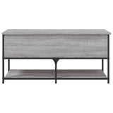 Storage Bench Grey Sonoma 100x42.5x47 cm Engineered Wood 839026
