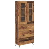 Highboard Cabinet with Shelf 2 pcs Old Wood Engineered Wood 3415617