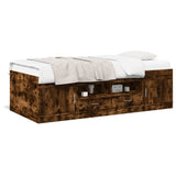 Daybed Smoked Oak Engineered wood Small Single Daybed 3280262