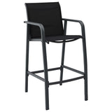 5 Piece Garden Bar Set Black 3073574