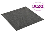 Carpet Floor Tiles 20 pcs 5 m 50x50 cm Anthracite 147309