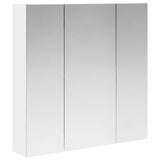 Bathroom Mirror Cabinet White 70 x 14.5 x 70 cm Engineered wood 889087