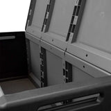 Garden Storage Box 138x53x57 cm 330 L Dark Grey and Black 151818