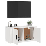 Wall Mounted TV Cabinet White 80x34.5x40 cm 816624