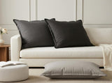 Cushion Cover 6 pcs HOUTEN Black 80 x 80 cm Polyester 921716