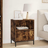 Bedside Cabinet Smoked oak 49 x 36 x 61 cm Engineered wood 883484