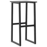 3 Piece Garden Bar Set Black Powder-coated Steel 3283750
