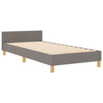 ZNTS Bed Frame Taupe 80x200 cm Fabric 3344687