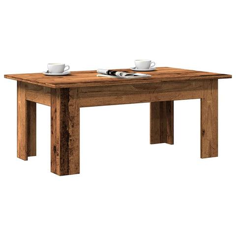 ZNTS Coffee Table Old Wood 100x60x42 cm Engineered Wood 855958