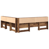 Storage Headboard with Shelf Old Wood 200 cm Engineered Wood 3335475
