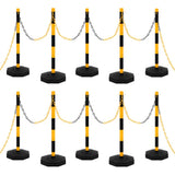 Chain Post Set with 10 m Plastic Chain 150958