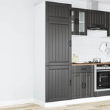Kitchen Cupboard Lucca Black Engineered Wood 853868