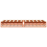 Bed Frame without Mattress Wax Brown 100x200 cm Solid Wood Pine 850838