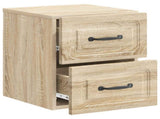 Wall-Mounted Bedside Cabinet 2 pcs Sonoma Oak 34.5 x 33 x 40 cm 899320