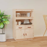 Highboard 67x40x108.5 cm Solid Wood Pine 820157