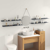 Floating Shelf 4 pcs Anthracite 100 x 18 x 2.5 cm Steel 8004049