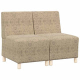 Modular Sofa Unit Armless 2 pcs Light Grey 55 x 74 x 82 cm 3399789