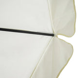Garden Parasol White Aluminium 500 cm 40301