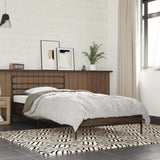 Bed Frame without Mattress Brown Oak 90x190 cm Single 845631