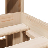 Bookcase Bed without Mattress 140x190cm Solid Wood Pine 3322593