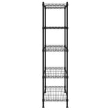 5-Tier Storage Shelf 90x35x180 cm Black 250 kg 324624