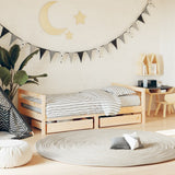 Kids Bed Frame with Drawers 80x160 cm Solid Wood Pine 834444