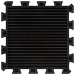 Rubber Floor Tiles 16 pcs Black 16 mm 30x30 cm 155671